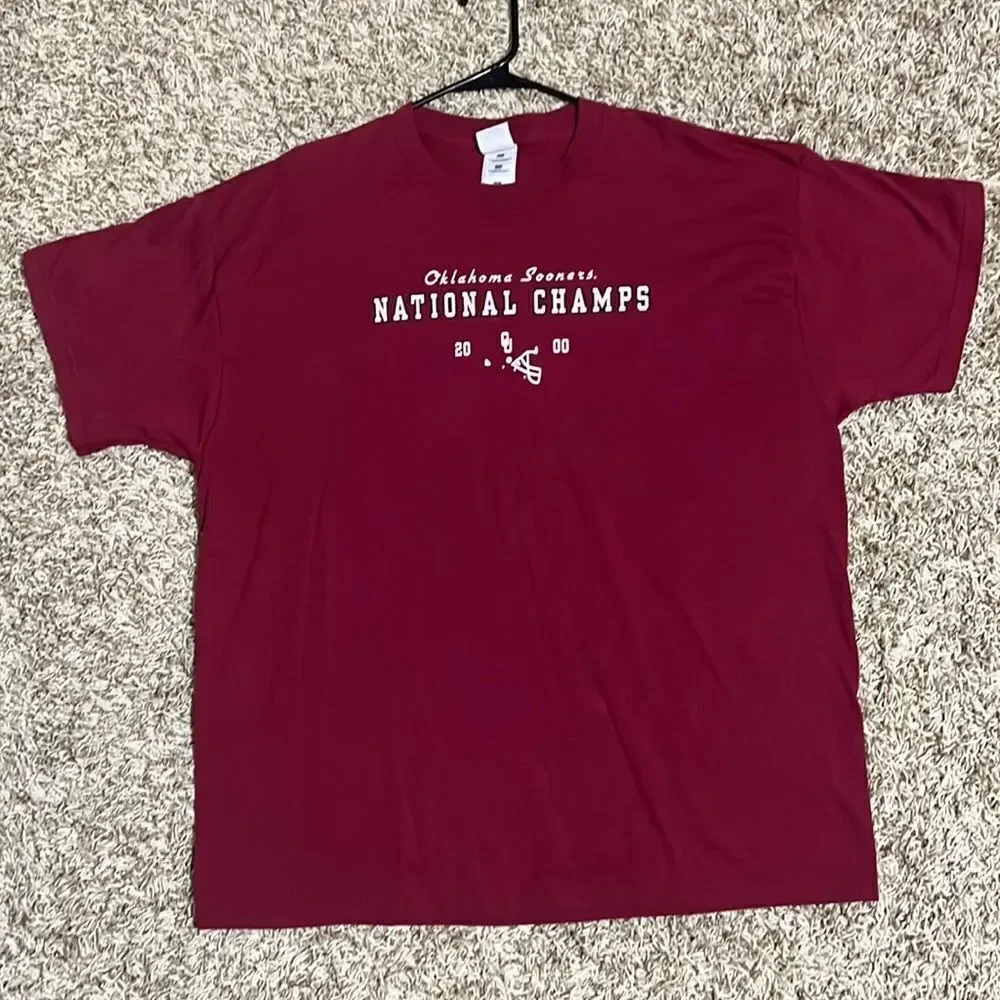 🔥🏈 Pure VINTAGE OU Oklahoma SOONERS 2000 National Champs - Mens 2XL - Perfect - Picture 1 of 4